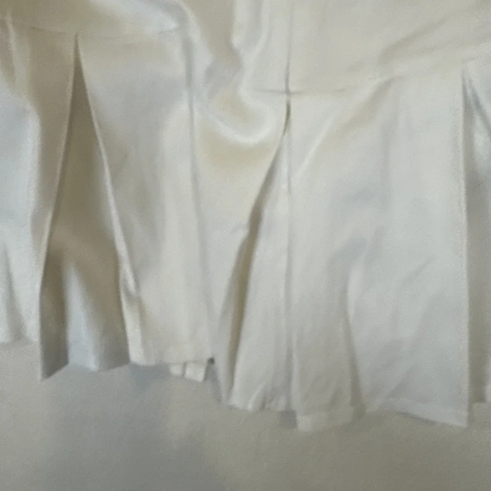 Full Tilt White Mini Skirt Flare Pleated Preppy Stretch Size Small - Picture 7 of 9
